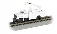 16901 Bachmann грузовой автокран на ж/д ходу Truck W/Crane Painted, Unlettered - White DCC