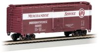 17014 Bachmann вагон крытый 4-хосный 40ft. Box Car PRR Merchandise Service 