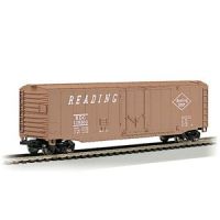 18010 Bachmann  вагон 50ft. Plug-Door Box Car Reading (Brown &amp; White)