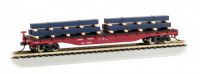 18924 Bachmann вагон Flat Car & Steel Load Union Pacific