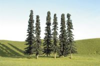 32003 Bachmann набор деревьев 12-15 см высотой 6 шт. 5in.- 6in.Conifer Trees - 6Pcs/Pk(Hard pack) 