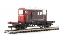 38-400 Bachmann Branchline вагон SR 25 Ton Pill Box Brake Van SR Brown White Roof & Red Ends