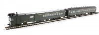 81422 Bachmann Spectrum мотриса EMC Gas Electric Doodlebug Locomotive w/Trailer Coach B & O® (olive green) DCC