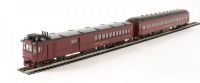 81423 Bachmann Spectrum мотриса EMC Gas Electric Doodlebug Locomotive w/Trailer Coach Boston & Maine (maroon) DCC