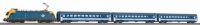 97945 Piko Стартовый набор с электровозом Taurus и 3-мя пассажирскими вагонами MAV V-VI, рельсы на подложке